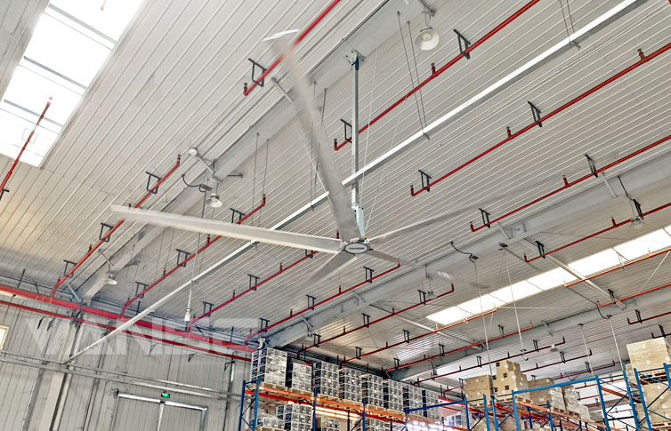 上海嘉里物流仓库工业大风扇降温